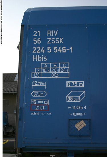 Train Letter and Numbers Sign