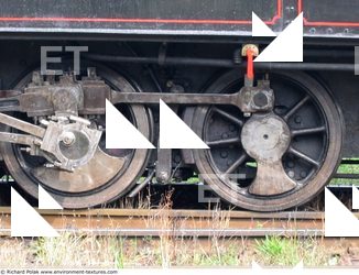 Photo Texture of Train Wheels