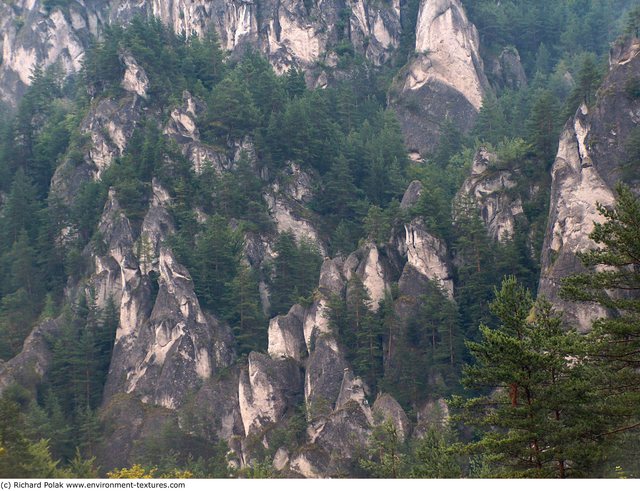 Cliffs Overgrown Rock