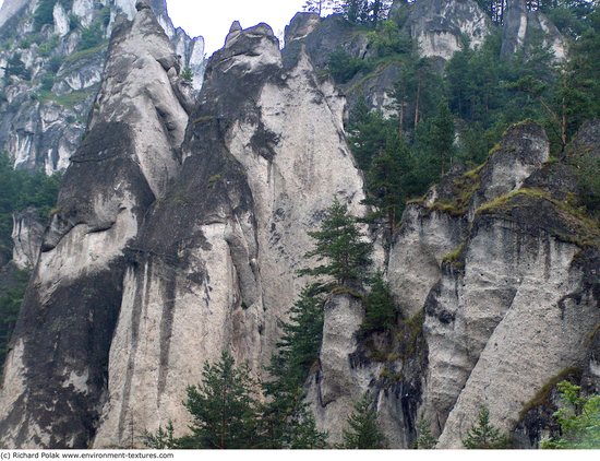 Cliffs Overgrown Rock