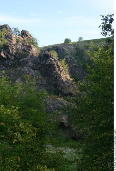 Cliffs Overgrown Rock