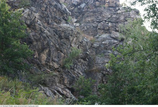 Cliffs Overgrown Rock