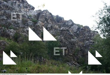 Cliffs Overgrown Rock