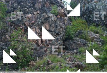 Cliffs Overgrown Rock