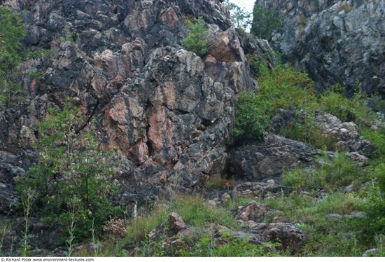 Cliffs Overgrown Rock