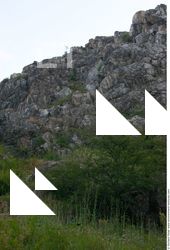 Cliffs Overgrown Rock