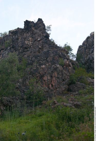 Cliffs Overgrown Rock