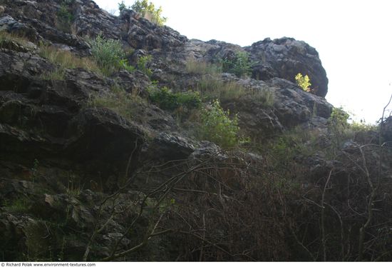 Cliffs Overgrown Rock