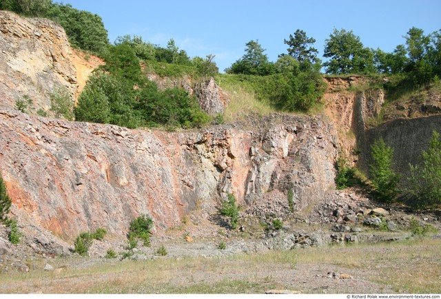 Various Walls Stones Cliffs Overgrown Rock