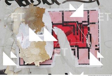 Posters and Stickers Painted Wood