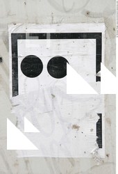 Posters and Stickers Painted Wood