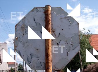 Photo Texture of Backside Traffic Sign
