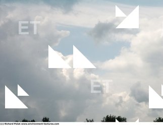 Mountains Background Street Blue Clouded Skies