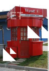 kiosk metal