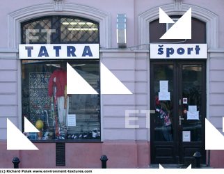 Photo Texture of Building Shop