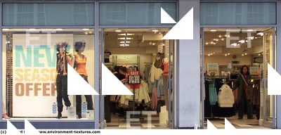 Photo Texture of Building Shop