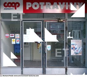 Photo Texture of Building Shop