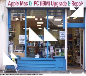 Photo Texture of Building Shop