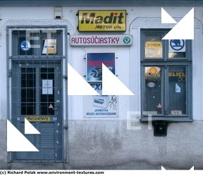 Photo Texture of Building Shop