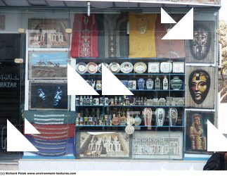 Photo Texture of Building Shop