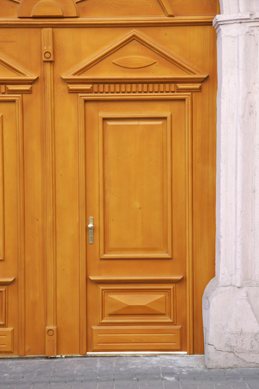 Single Old Wooden Doors