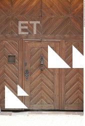 Single Old Wooden Doors