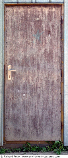 Single Old Wooden Doors