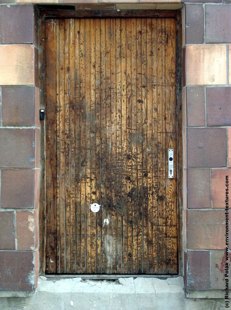 Single Old Wooden Doors