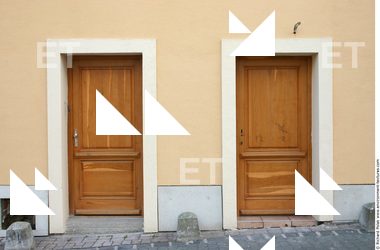 Single New Wooden Doors