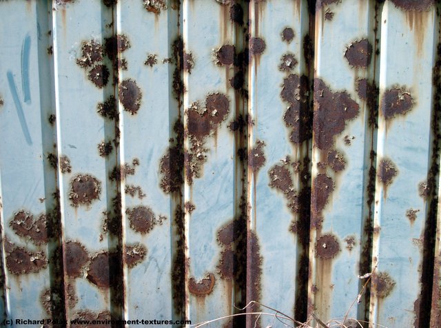 Rusted Corrugated Plates Metal