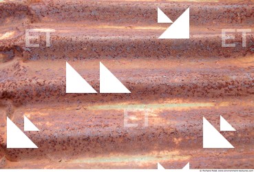 Rusted Corrugated Plates Metal