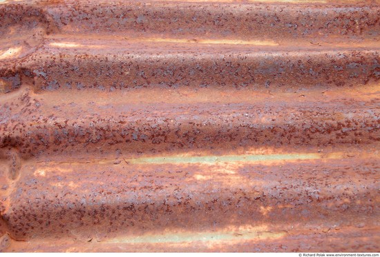 Rusted Corrugated Plates Metal