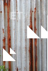 Rusted Corrugated Plates Metal