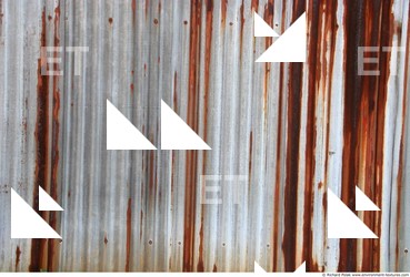 Rusted Corrugated Plates Metal