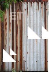 Rusted Corrugated Plates Metal