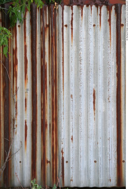 Rusted Corrugated Plates Metal