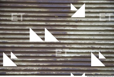 Rusted Corrugated Plates Metal