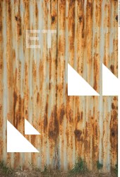 Rusted Corrugated Plates Metal