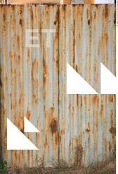 Rusted Corrugated Plates Metal