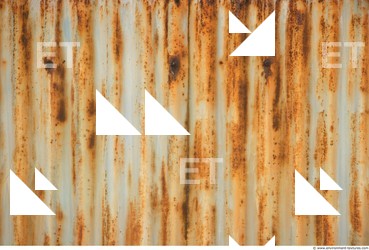 Rusted Corrugated Plates Metal