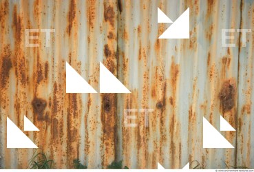 Rusted Corrugated Plates Metal