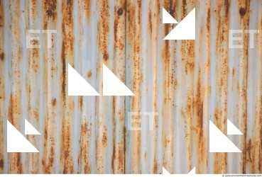 Rusted Corrugated Plates Metal