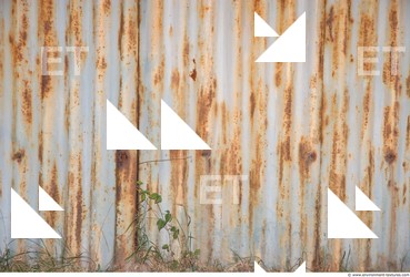 Rusted Corrugated Plates Metal