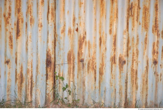 Rusted Corrugated Plates Metal