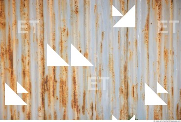 Rusted Corrugated Plates Metal