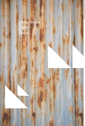 Rusted Corrugated Plates Metal