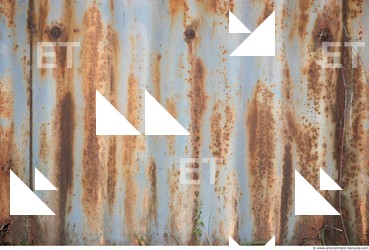 Rusted Corrugated Plates Metal