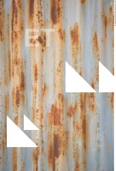 Rusted Corrugated Plates Metal