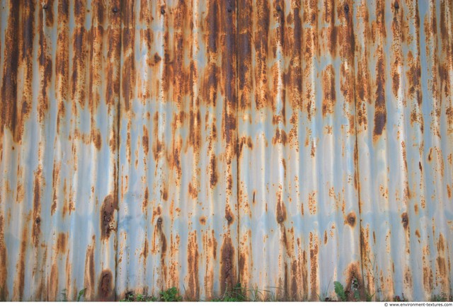 Rusted Corrugated Plates Metal