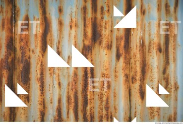 Photo Texture of Metal Corrugated Plates Rusted